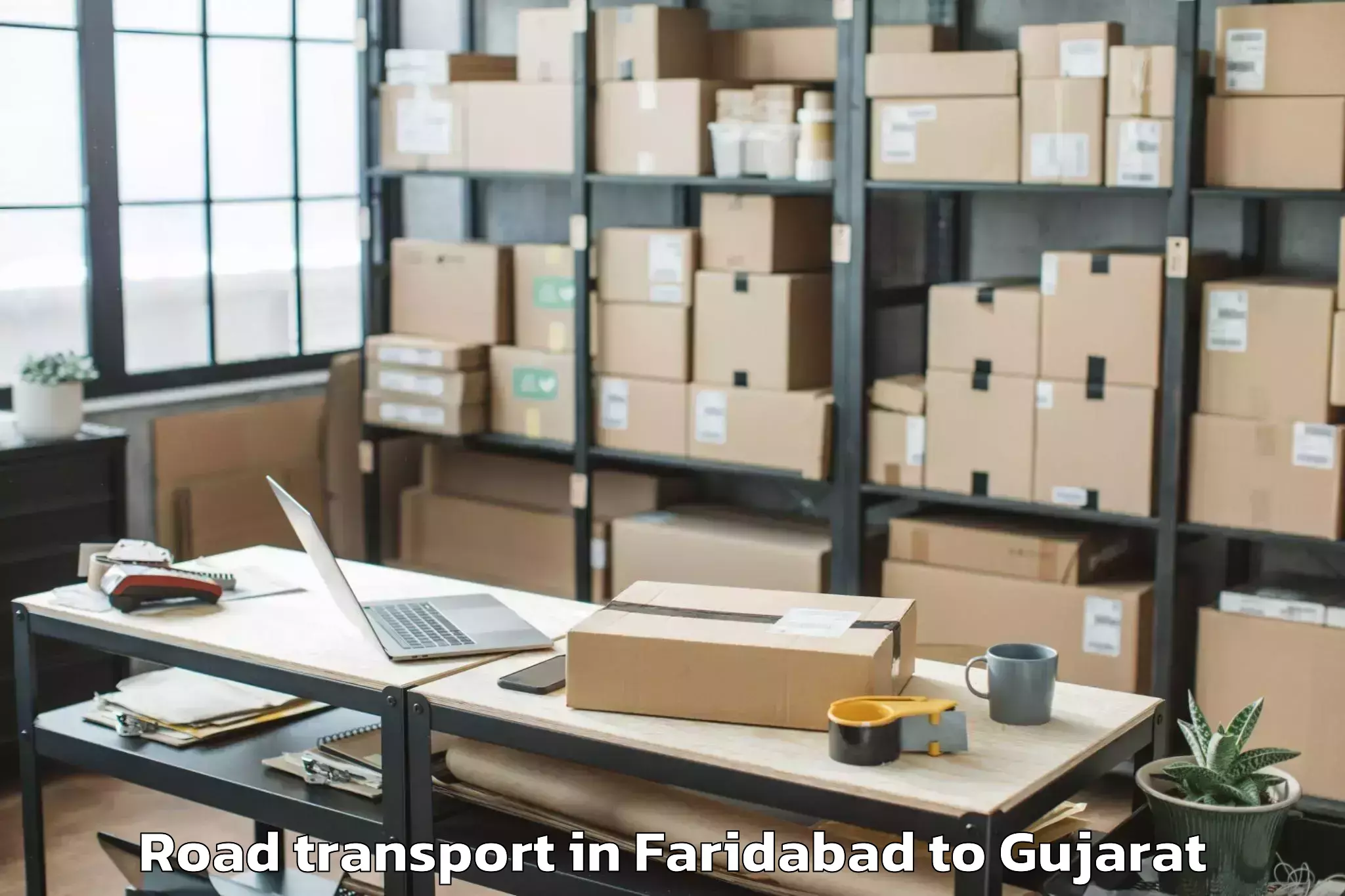 Faridabad to Madhav Kampo Road Transport